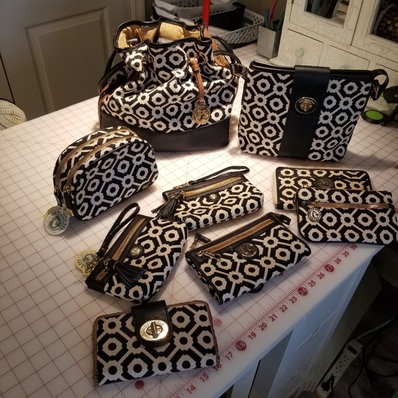 Spartina 449 "Pender" Color Block Drawstring Tote - Picture 16 of 16